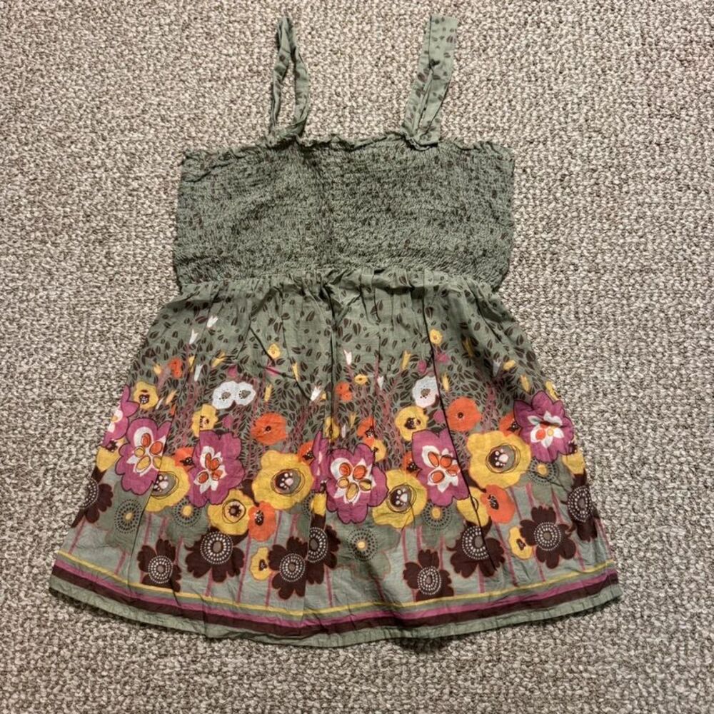 Oh Baby by Motherhood Maternity Top Sage Green Floral Smocked Size Large